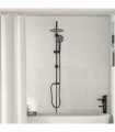 vidaXL Shower System Black 47 x 20 x 95 cm Stainless Steel