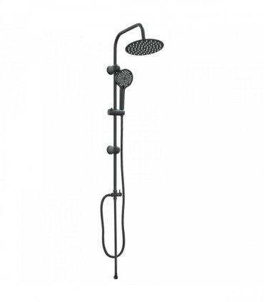 vidaXL Shower System Black 47 x 20 x 95 cm Stainless Steel