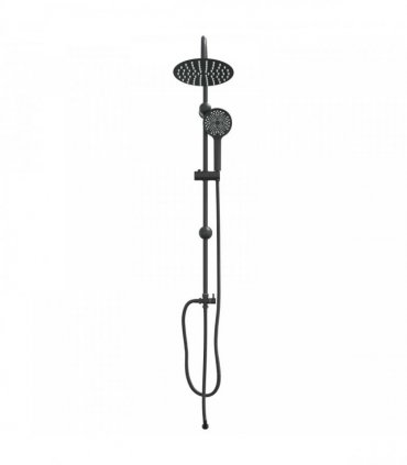 vidaXL Shower System Black 47 x 20 x 95 cm Stainless Steel