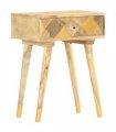 vidaXL Bedside Cabinet 43x30x58 cm Solid Mango Wood