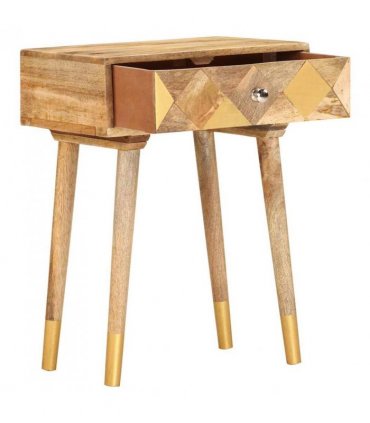 vidaXL Bedside Cabinet 43x30x58 cm Solid Mango Wood