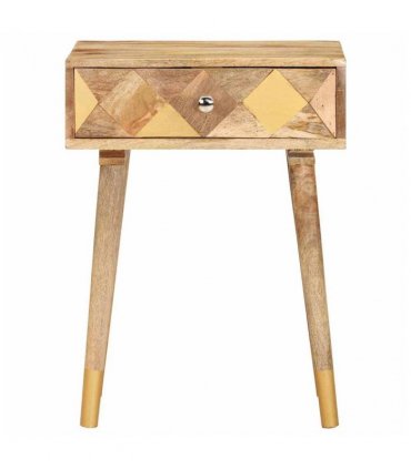 vidaXL Bedside Cabinet 43x30x58 cm Solid Mango Wood