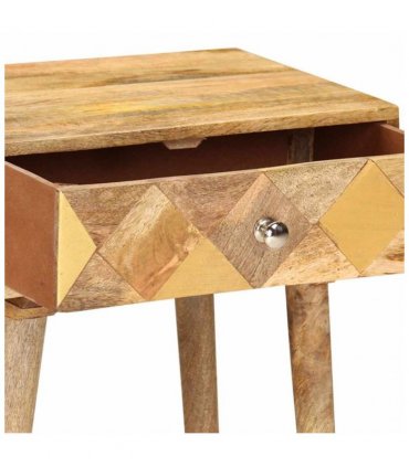 vidaXL Bedside Cabinet 43x30x58 cm Solid Mango Wood
