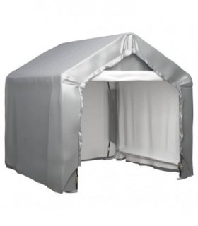 vidaXL Storage Tent Grey 180x180 cm Galvanised Steel
