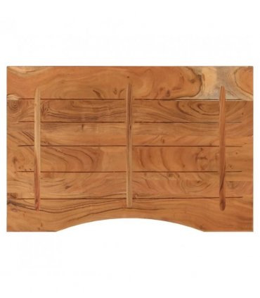 vidaXL Desk Top 90x60x2.5 cm Rectangular Solid Wood Acacia