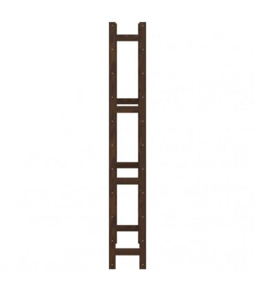 vidaXL Wine Rack for 77 Bottles Brown Solid Wood Pine