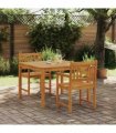 vidaXL Garden Dining Set 3 pcs Brown Solid Acacia wood