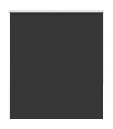 vidaXL Roller Blind Blackout Black 120x175 cm Fabric Width 116.6 cm Polyester