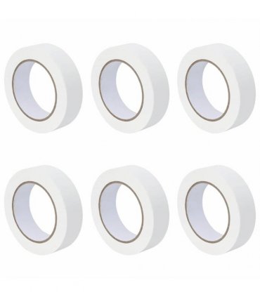 vidaXL Painter Masking Tapes 6 pcs White 30mm x 50m Paper