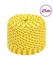 vidaXL Boat Rope Yellow 8 mm 25 m Polypropylene