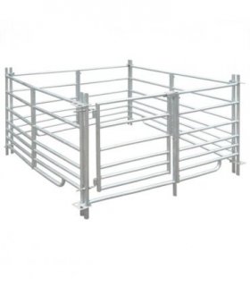 4-Panel Sheep Pen Galvanised Steel 137 x 137 x 92 cm