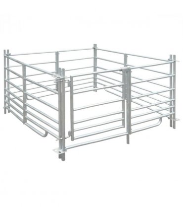 4-Panel Sheep Pen Galvanised Steel 137 x 137 x 92 cm