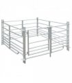 4-Panel Sheep Pen Galvanised Steel 137 x 137 x 92 cm