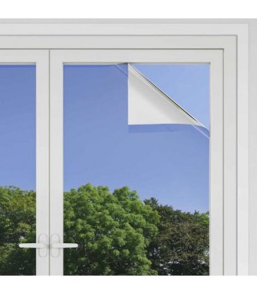 vidaXL Static Reflective Solar Window Film Silver 90 x 500 cm PVC