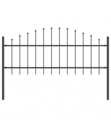 vidaXL Garden Fence Woerden 3 pcs Grey