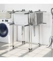 vidaXL Laundry Drying Rack 107x107x120 cm Aluminium