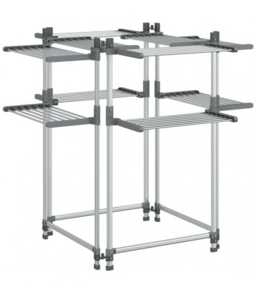 vidaXL Laundry Drying Rack 107x107x120 cm Aluminium
