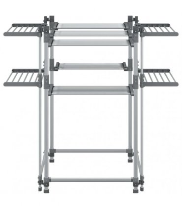 vidaXL Laundry Drying Rack 107x107x120 cm Aluminium