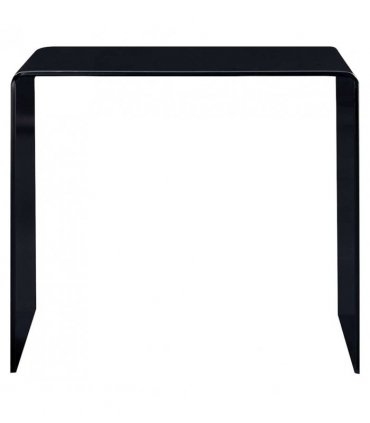 vidaXL Coffee Table Black 50x50x45 cm Tempered Glass