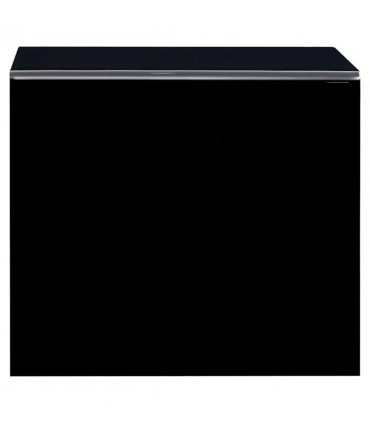 vidaXL Coffee Table Black 50x50x45 cm Tempered Glass