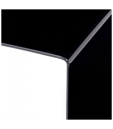 vidaXL Coffee Table Black 50x50x45 cm Tempered Glass