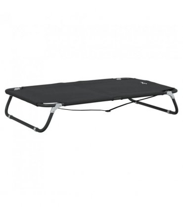 vidaXL Dog Bed Foldable Anthracite Oxford Fabric and Steel