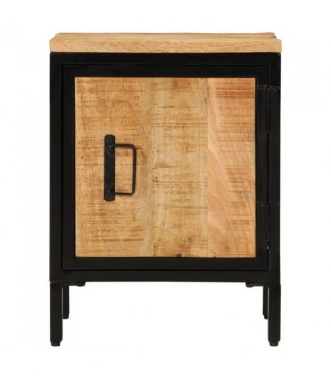 vidaXL Bed Cabinet 40x30x52.5 cm Solid Rough Wood Mango