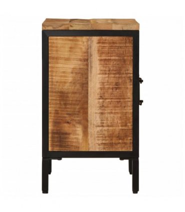 vidaXL Bed Cabinet 40x30x52.5 cm Solid Rough Wood Mango