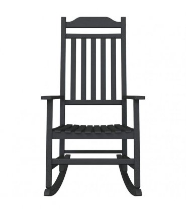 vidaXL Rocking Chair Black 84 x 65 x 114 cm Resin