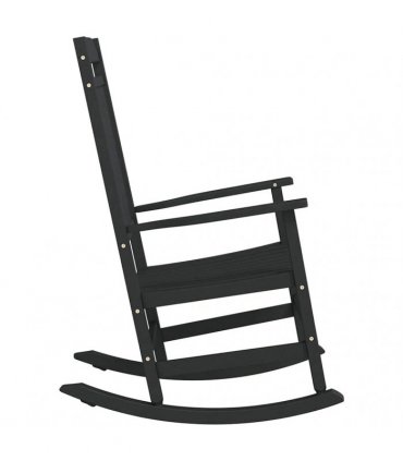 vidaXL Rocking Chair Black 84 x 65 x 114 cm Resin