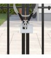 vidaXL Padlock 12 pcs Silver Steel