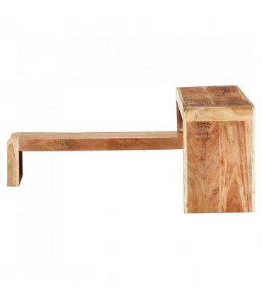 vidaXL 2 Piece TV Cabinet Solid Acacia Wood