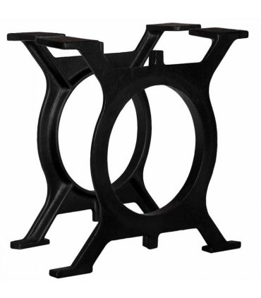 vidaXL Coffee Table Legs 2 pcs O-Frame Cast Iron