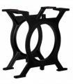 vidaXL Coffee Table Legs 2 pcs O-Frame Cast Iron