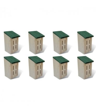 vidaXL Butterfly House | Natural wood | Solid wood | 14x15x22 cm
