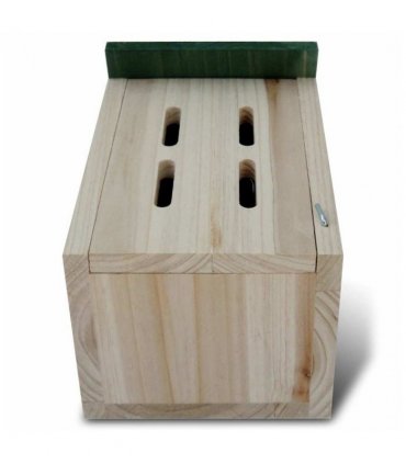 vidaXL Butterfly House | Natural wood | Solid wood | 14x15x22 cm