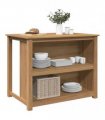 vidaXL Kitchen Island PANAMA 112x77x90 cm Solid Wood Pine
