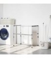 vidaXL Laundry Dryer 83x(50-55)x(40-85) cm Aluminium