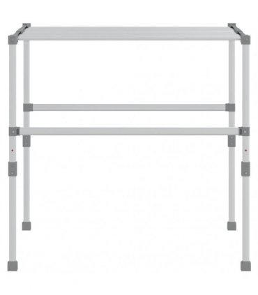 vidaXL Laundry Dryer 83x(50-55)x(40-85) cm Aluminium