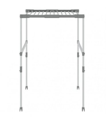 vidaXL Laundry Dryer 83x(50-55)x(40-85) cm Aluminium