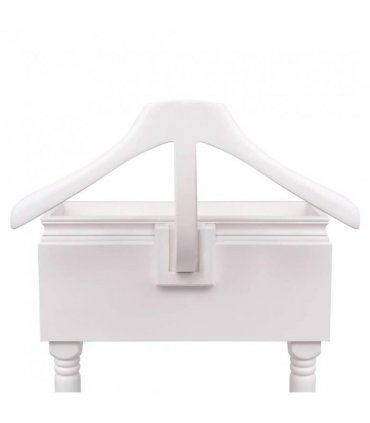 vidaXL Clothing Rack with Cabinet Wood White