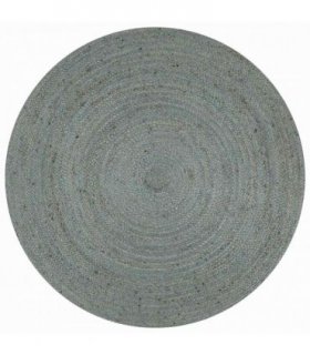 vidaXL Handmade Rug Jute Round 90 cm Olive Green
