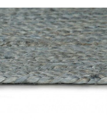 vidaXL Handmade Rug Jute Round 90 cm Olive Green
