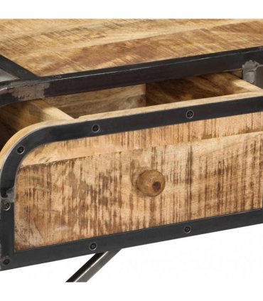 vidaXL Sideboard 120x30x75 cm Solid Mango Wood
