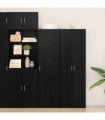 vidaXL Highboard Black Oak 50 x 42.5 x 185 cm