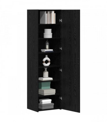 vidaXL Highboard Black Oak 50 x 42.5 x 185 cm