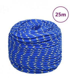 vidaXL Boat Rope Blue 10 mm 25 m Polypropylene