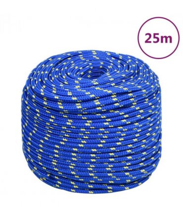 vidaXL Boat Rope Blue 10 mm 25 m Polypropylene