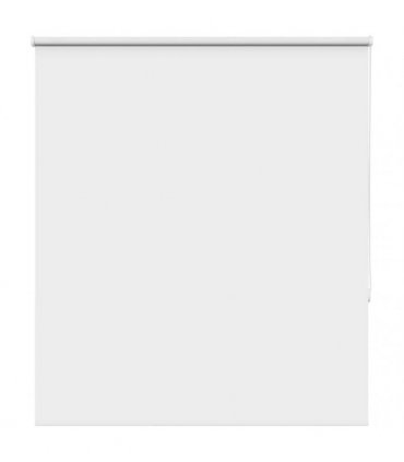 vidaXL Roller Blind Blackout White 120x130 cm Fabric Width 116.6 cm Polyester