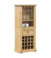 vidaXL Wine Rack Corona 56x35x134.5 cm Solid Wood Pine